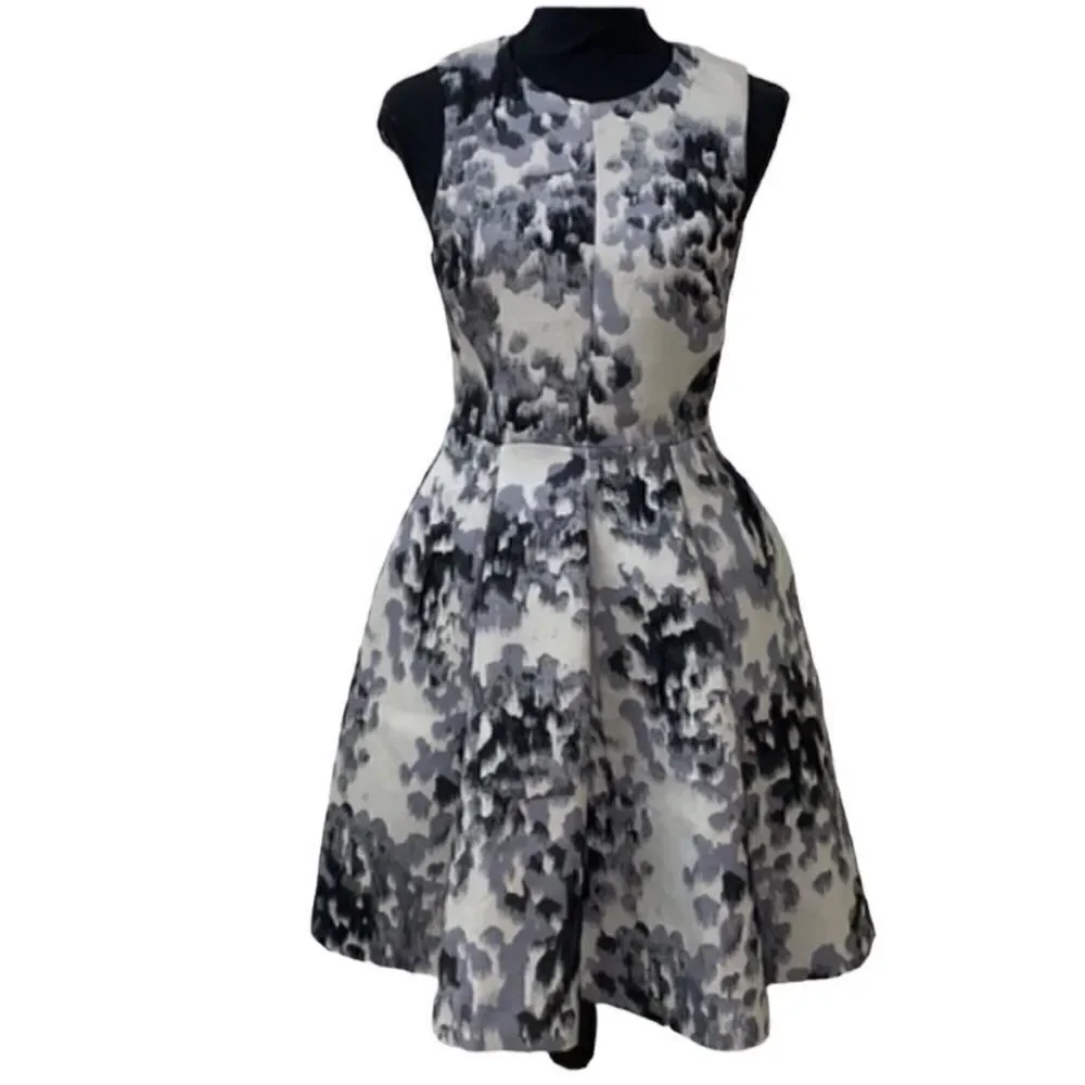 H&M Sleeveless Jacquard Weave Print Dress(Size 6)